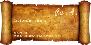 Csizmás Anna névjegykártya